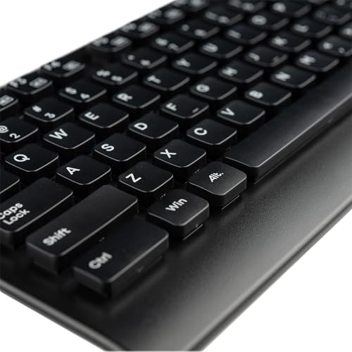 ALT Waterproof Keyboard and Mouse Combo Wired, USB Spill-Resistant Membrane Keyboard with Optical Mouse