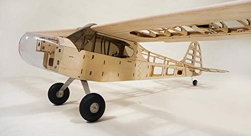 Viloga RC Balsa Airplane Kit Piper Cub J3, Laser Cut 46" Wooden Model Airplanes Kits to Build for Adults