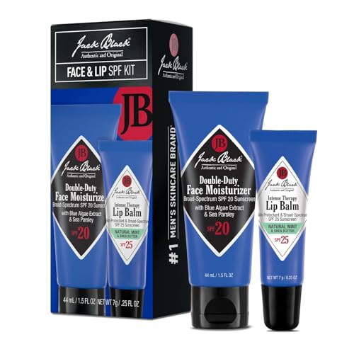 Jack Black Double Duty Face Moisturizer with SPF 20, Facial Moisturizer Face Cream for Men, Mens Facial Lotion with SPF, Gifts for Men