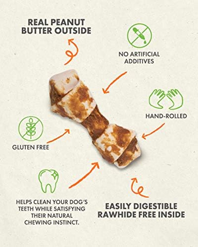 Canine Naturals Rawhide Free Chicken Recipe Dog Chews, Mini Knots, 12 Count
