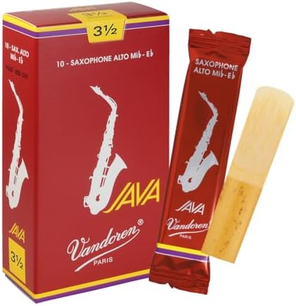 Vandoren SR262R Alto Sax JAVA Red Reeds Strength 2; Box of 10