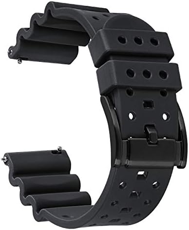 HUAFIY Silicone Watch Band 20mm22mm24mm FKM Rubber Watch Band for Men Women