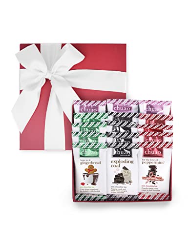Chuao Chocolatier Share the Love Assorted Milk and Dark Mini Gourmet Chocolate Bars Gift Box | Sampler For Holiday, Birthday, Thank You, Corporate Gift Baskets | 36 Bars, 0.39 oz Each
