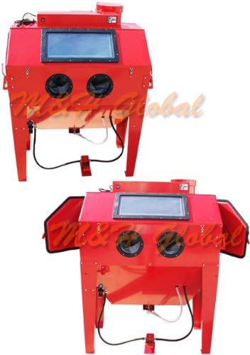 HD Industrial Air Sand Blaster Cabinet Sandblaster Tank Blasting 110 Gallon