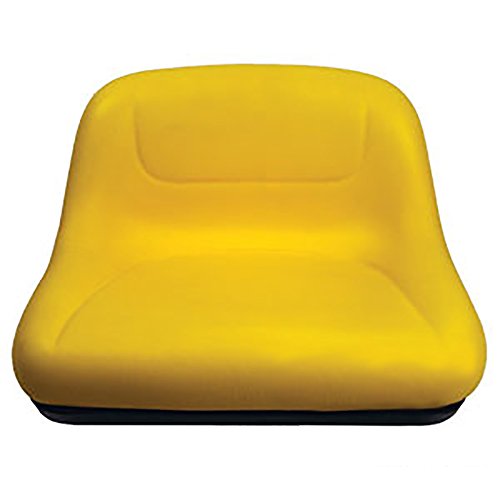 GY20495 Yellow Mid Back Lawn Tractor Seat Fits John Deere L100 L110 LA100