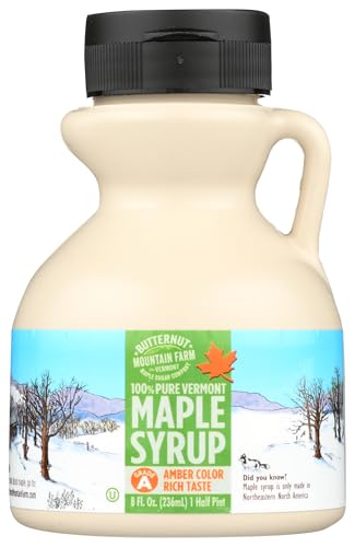 Butternut Mountain Farm, Syrup Maple Amber Rich Jug, 8 Fl Oz