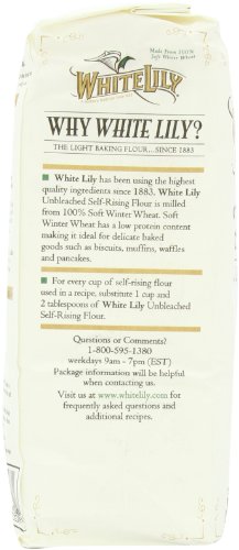 White Lily Unbleached Self-Rising Flour, 5-lb bags (2-Pack)