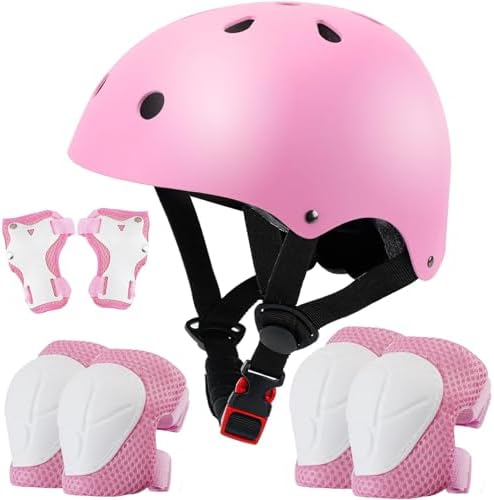 Color Gradient Adjustable Kids Bike Helmet Toddler Helmets for 3-5-8-14 Years Kids Girls Boys Youth Bicycle Helmet for Scooter Balance Bike Roller