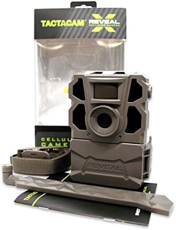 2 Pack TACTACAM Reveal X Gen 2.0 LTE Cellular Trail Camera AT&T and Verizon, HD Video, HD Photo, Low Glow IR LED Flash (TA-TC-XG2) for Hunting