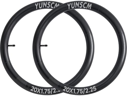 2-PCS 20" Heavy Duty Bike Tubes 20x1.75/1.95/2.10/2.125/2.25 Premium Butyl 20" Bicycle Inner Tubes Compatible with 20 x 1.75-2.25 Kids, Road, BMX