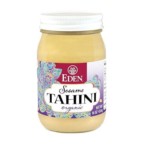 Eden Organic Roasted Tahini, 16 oz Glass Jar