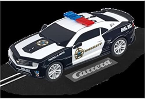 Carrera GO 2015 Chevrolet Camaro ZL1 Sheriff 1:43 Scale Analog Slot Car | Compatible with all Carrera GO electric & battery race tracks, 1:43 scale