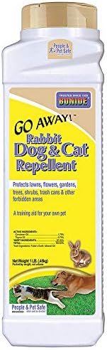 Bonide Go Away! Rabbit, Dog, & Cat Repellent Granules, 3 lbs Ready-to-Use, Keep Dogs off Lawn, Garden, Mulch & Flower Beds | Ready-to-Use, Keep Dogs off Lawn, Garden, Mulch & Flower Beds