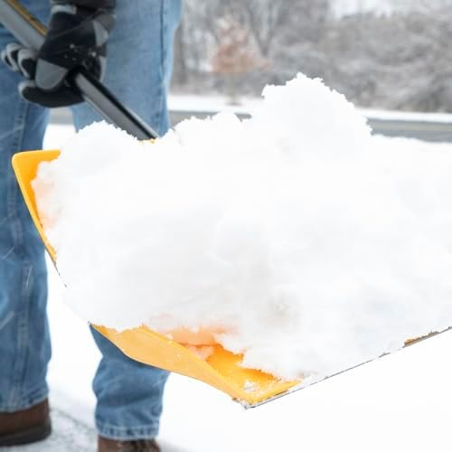 True Temper 18" Poly Folding Snow Shovel, Convenient Storage, Collapsible, Compact for Cars or Camping