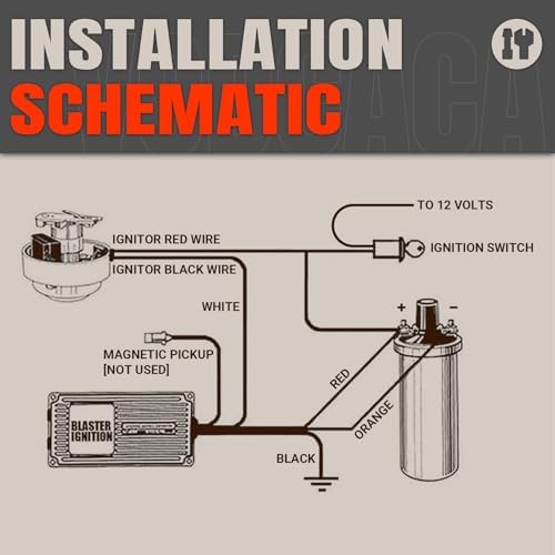 1244A Electronic Ignition Conversion Kit Compatible With Ford Tractors 2N 8N 9N 4 Cylinder Series 500 to 800, Side Mount Distributor & 12V Only