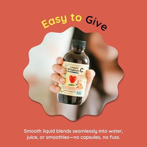 CHILDLIFE ESSENTIALS Liquid Vitamin C Low Sugar Kids, 4 Fl Oz (Pack of 3) | Pure Vitamin C Liquid Supplement, Toddlers, Babies, Immune System Support