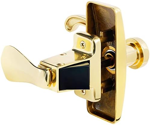 Wright Products VGL025-555, Brass Georgian Style Surface Mount Latch, Gold