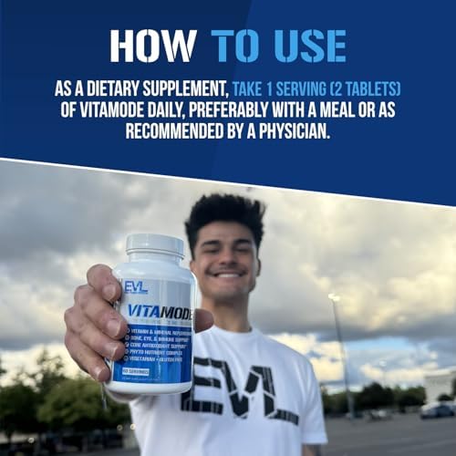 EVL Vitamode - Advanced Daily Men's Multivitamin - 60 Servings | Essential Minerals - Phytonutrient Complex - Active Mens Vitamins for Energy with