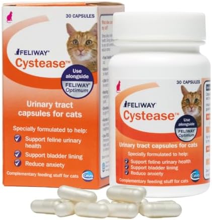 FELIWAY Cystease Advanced Urinary Tract Support for Cats (Pot Size: 30 Tablets)