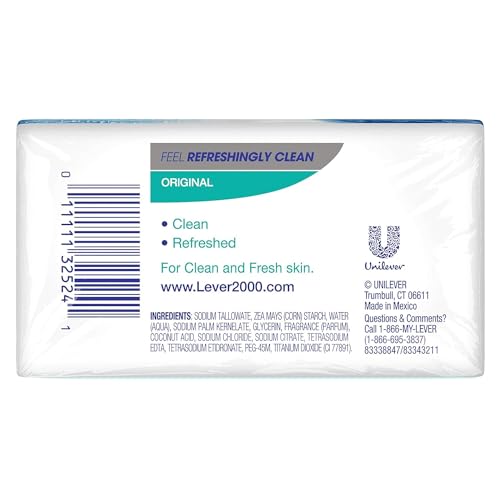 Lever 2000 Original Refreshing Bar Soap, Perfectly Fresh 4 oz, 2 ea