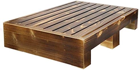 URFORESTIC Solid Wood Indoor/Outdoor 3 1/2" High Riser Step - Non-Slip All Weather Top & Feet Mobility Assistance