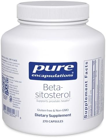 Pure Encapsulations Beta-Sitosterol | Supplement for Urinary Flow and Health* | 270 Capsules | Men's Supplement for Urinary Flow and Health*, Plant Sterol Formula, Hypoallergenic, Gluten-Free, Dairy-Free