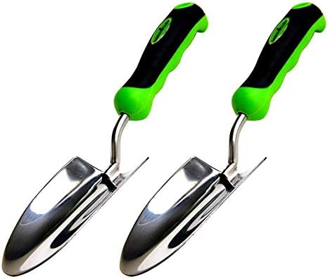 Garden Guru Heavy Duty Garden Trowel Hand Shovel for Gardening - Strong Stainless Steel - Rust Resistant - Ergonomic Grip - Perfect Trowel Garden Tool for Soil Digging Planting Transplanting Weeding