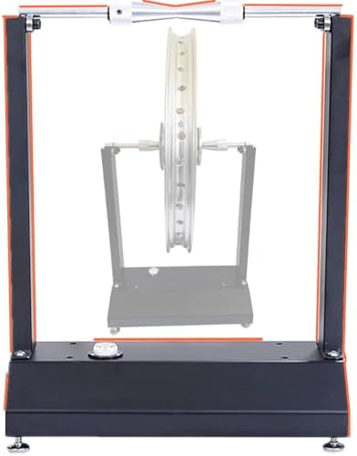 SUNROAD Motorcycle Wheel Balancer Stand, Black | Precision Static Tire & Rim Balancing Truing Stand for Garage Workshop, Heavy Duty Steel