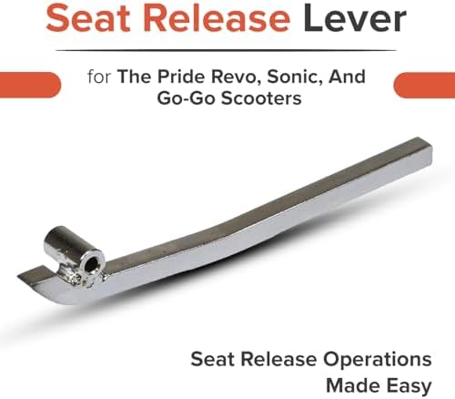 AlveyTech Seat Release Lever for Pride and Go-Go Mobility Scooters - Replacement for GOGO Ultra X, Elite Traveller, Sport, Pride Revo, Sonic