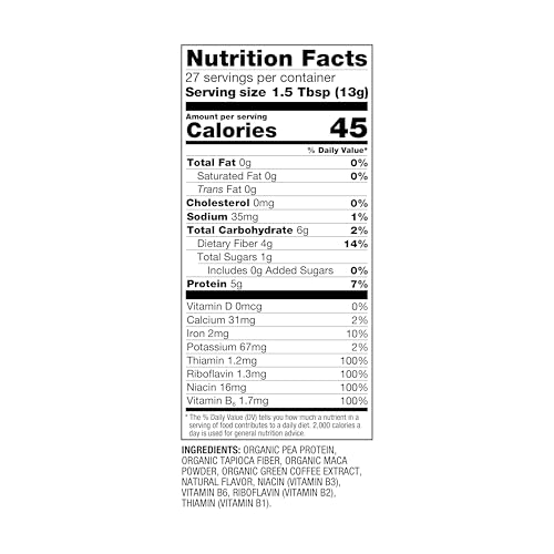BetterBody Foods Organic Energy Blend Powder 12.7 Oz, Green Coffee & Maca