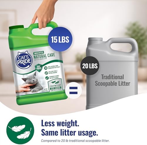 Cat's Pride Total Odor Control, Max Power, Clumping Litter Scented 15lb