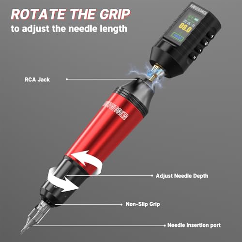 Wormhole Complete Tattoo Kit for Beginners Rotary Pen Machine