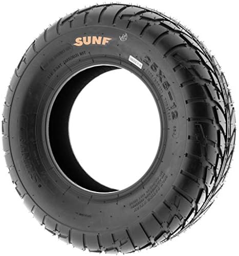 SunF 25x10-12 ATV UTV Tire 25x10x12 Hardpack Race Sport 6 PR A021 - PAIR of 2