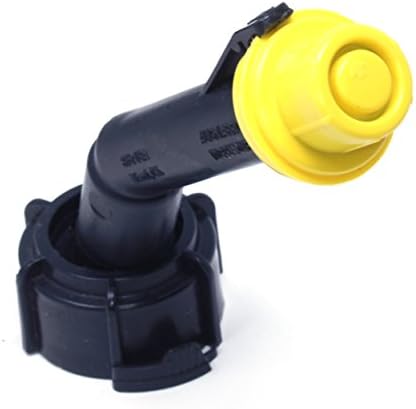 10 Pack Replacement YELLOW SPOUT CAPS Top Hat Style fits # 900302 900092 BLITZ Gas Can Spout Cap fits self venting gas can Aftermarket (SPOUTS NOT