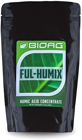 BIOAG Ful-Humix Organic Humic Acid Soil Dry Amendment, Increases Yield, Nutrient Uptake for All Plants, Lawn (300 Grams)
