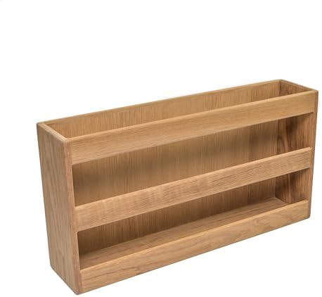 Whitecap Teak Double-Wide Magazine Rack