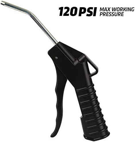 Air Compressor Blow Gun with Extended Steel Nozzle
