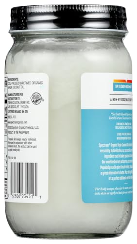 Spectrum Unrefined Organic Virgin Coconut Oil -- 14 fl oz - 2 pc