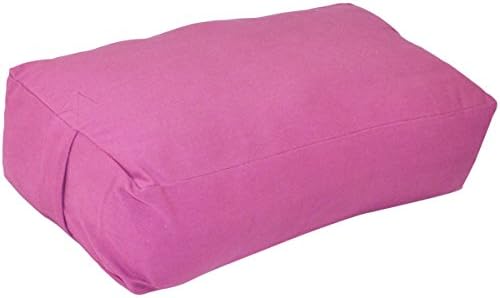 YogaAccessories Supportive Rectangular Cotton Yoga Bolster