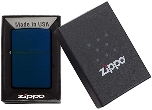 Zippo Lighter – Personalized Custom Message Engraved Windproof Classic Pocket Lighter Black Matte