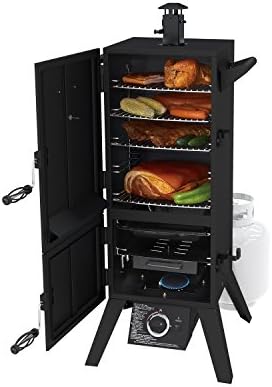 Dyna-Glo DGY784BDP 36" Vertical LP Gas Smoker, Black powder coat