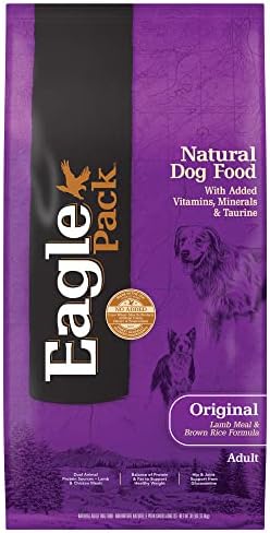 Eagle Pack Natural Dry Dog Food, Lamb & Rice, 30-Pound Bag