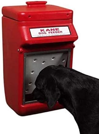 KDF Wall Mount Auto-Shut Dog Feeder, 25 lb Capacity, Bulk Pet Food Dispenser