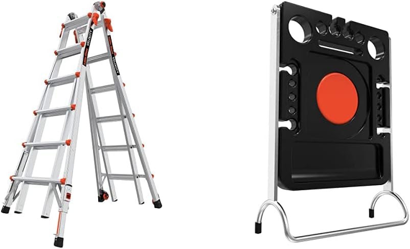 Little Giant Velocity, Aluminum Ladder, 14 ft Reach, 15413-001 | Telescoping Multi-Position Ladder with Extension, A-Frame, 90-Degree & Trestle Modes, 300 lbs. Rating