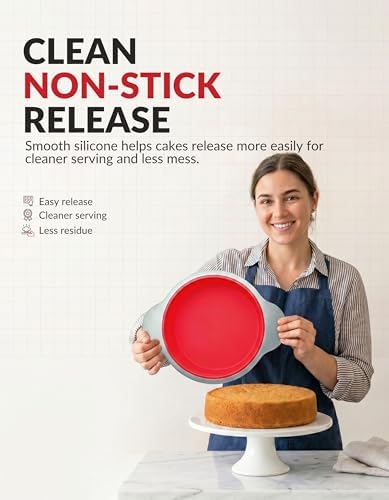 Premium Non-Stick Silicone Bread Loaf Pan, 9x5 Inches – Heavy-Duty Steel Frame, Non-Toxic, BPA & PFOA Free – Perfect for Pound Cakes, Breads, & More.
