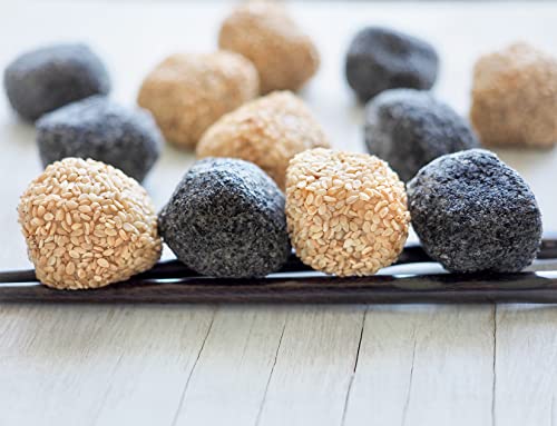 ROM AMERICA Whole White Sesame Seeds, Hulled Gourmet Sesame - Good for Asian Cooking, Baking, Coating, Topping 참깨 - 3.2 Pounds (Pack of 1)