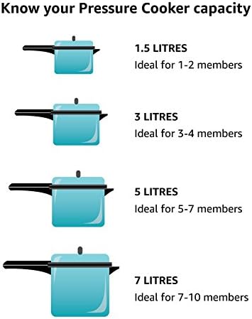 Prestige Pressure Cooker, 3-Liter, Silver