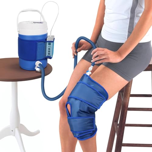 Koozam Cryo Cuff Knee Cooler Cold Therapy Ice Machine for Knee System | Cryotherapy Cuff Machine Combines Compression with Cold Therapy | Essential
