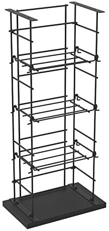 FixtureDisplays CD Tower Media Rack DVD Organizer Video Game Blu Ray Storage Holds 176 Single CDs 18469