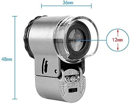 Mini 20X Folding Pocket Magnifier with Metal Case - Portable Reading Magnifying Glass for Inspection, Jewelry, Coins, Hobby, Travel